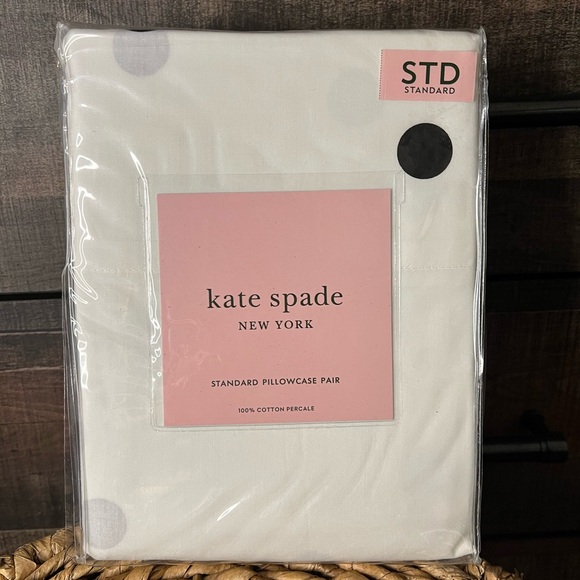 Kate Spade New York Poka Dot Pillowcase - Picture 1 of 4